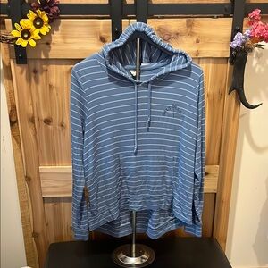 Salt Life Blue Striped Hoodie